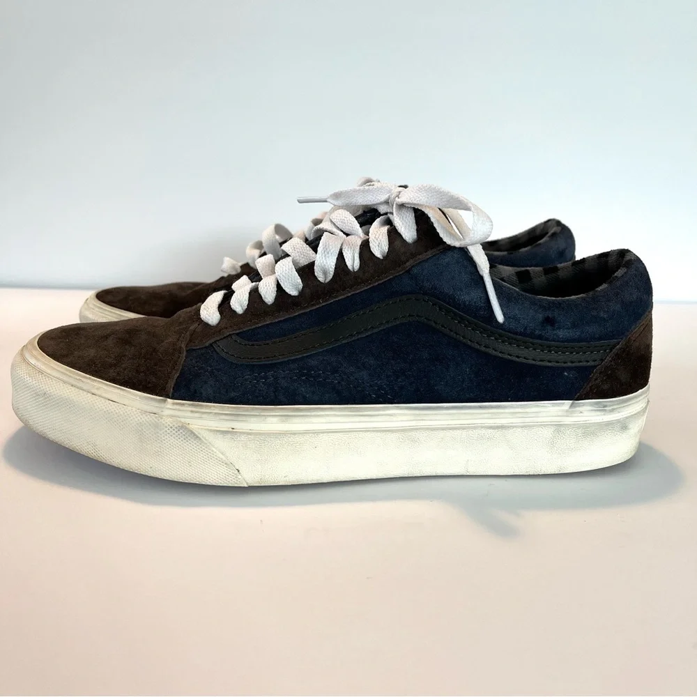 VANS Brown and Blue Suede Skate Shoes Size 8 Men’s 9.5 Women’s